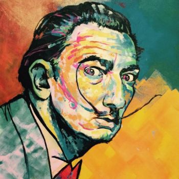 Painting titled "Dali" by Lio, Original Artwork