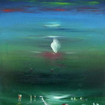 Malerei mit dem Titel " l'ultima  gondola" von Giuseppe Liotta, Original-Kunstwerk