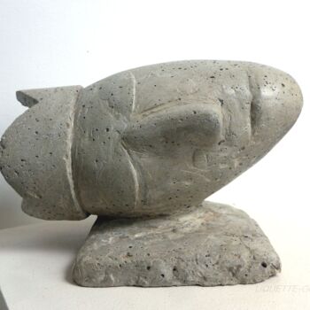 Sculpture intitulée "The sleeping king" par Liquette-Gorbach, Œuvre d'art originale, Béton
