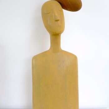 Sculpture intitulée "The echo of my drea…" par Liquette-Gorbach, Œuvre d'art originale, Bois