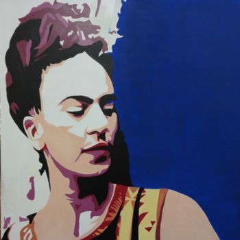 Painting titled "frida" by Eliane Roedel, Original Artwork, Acrylic