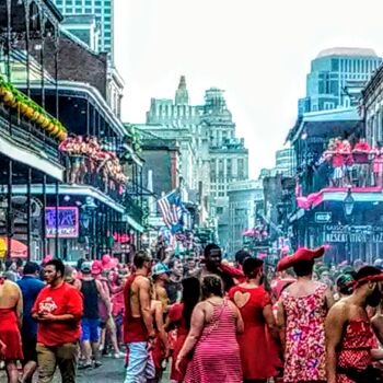 Fotografie mit dem Titel "New Orleans Red Dre…" von Lisa Bourgeois, Original-Kunstwerk
