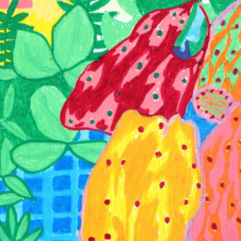 绘画 标题为“Fruits” 由Lisa Dmitrievna, 原创艺术品, 丙烯