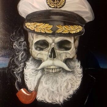 Peinture intitulée "Le Capitaine et son…" par Lisa Ingrassia, Œuvre d'art originale, Huile