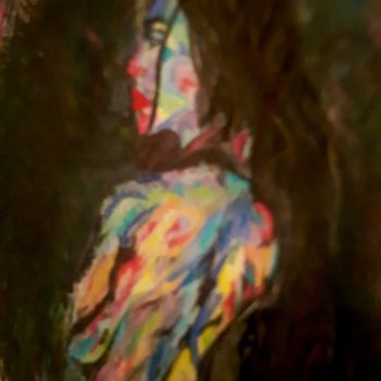 Pittura intitolato "Spectre imaginaire" da Lisa Manni, Opera d'arte originale, Olio