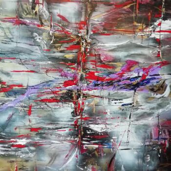 Schilderij getiteld "shamballa" door Lisa Morantin, Origineel Kunstwerk, Acryl