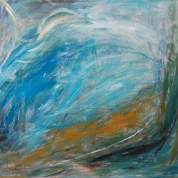 Pittura intitolato "River rushes" da Lisa Steeven, Opera d'arte originale, Acrilico