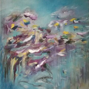 Painting titled "Canvas 123" by Lisa Steeven, Original Artwork, Acrylic