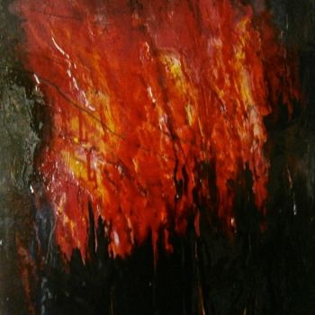 Pintura intitulada "Il fuoco dell'amore…" por Lisa Beneventi, Obras de arte originais