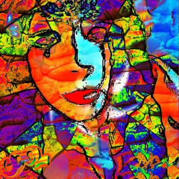 Photography titled "Abstract Portrait o…" by Lisa Kendall Mitchell, Original Artwork, Digital Photography