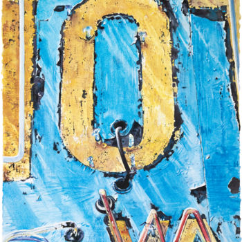 Schilderij getiteld "O" door Lisa Tennant, Origineel Kunstwerk, Aquarel