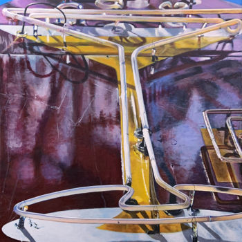 Pittura intitolato "Taproom Martini" da Lisa Tennant, Opera d'arte originale, Acrilico