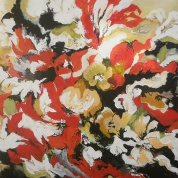 Pintura titulada "abstraction N° 5" por Lise Buissart, Obra de arte original, Acrílico