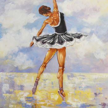 Painting titled "Ballerina" by Daniellisogor, Original Artwork, Oil