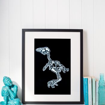 印花与版画 标题为“squelette d'oiseau” 由Lison Zurawicz, 原创艺术品, 雕刻