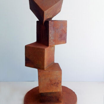 Sculpture titled "Adicion I" by Lito, Original Artwork, Cement