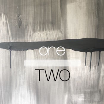 Peinture intitulée "one two" par Skywalker, Œuvre d'art originale, Encre