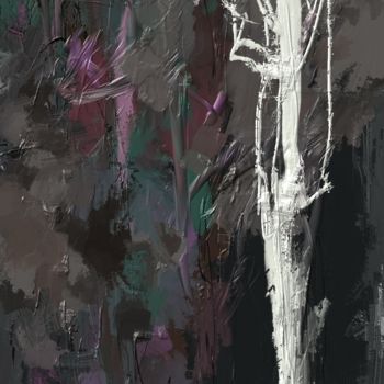 Malerei mit dem Titel "9t-trees" von Skywalker, Original-Kunstwerk, Tinte