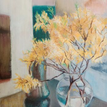 Рисунок под названием "spring bouquet" - Liudmila Rabinovich, Подлинное произведение искусства, Пастель