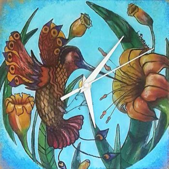 "Golden Hummingbird" başlıklı Artcraft Liudmyla Durante Art & Jewelry tarafından, Orijinal sanat