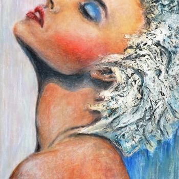 Malerei mit dem Titel "Who's That Girl" von Liudmyla Durante Art & Jewelry, Original-Kunstwerk, Acryl