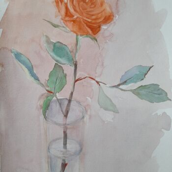 "Another day's flower" başlıklı Tablo Liudmyla Lelechenko tarafından, Orijinal sanat, Suluboya