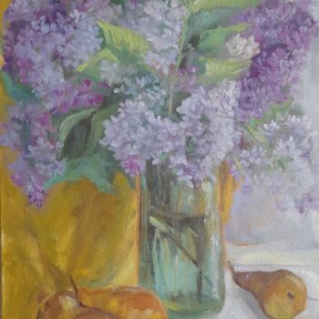 Painting titled "Sens of spring" by Liudmyla Lelechenko, Original Artwork, Oil