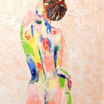 Malarstwo zatytułowany „Girl” autorstwa Liudmyla Riabkova, Oryginalna praca, Olej
