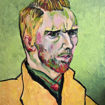 Schilderij getiteld "Vincent Self portra…" door Liudmyla Riabkova, Origineel Kunstwerk, Olie
