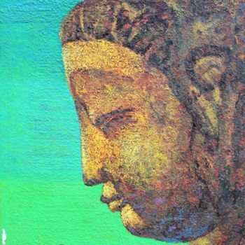 Painting titled "Bodhi" by Yang-Che Liu, Original Artwork, Oil