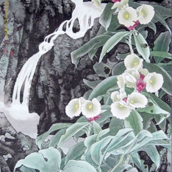 Painting titled "溪涧即景128x66cm画集四54刘怡…" by Yi Tao Yitao Liu Liu Hua Lang Gallery, Original Artwork