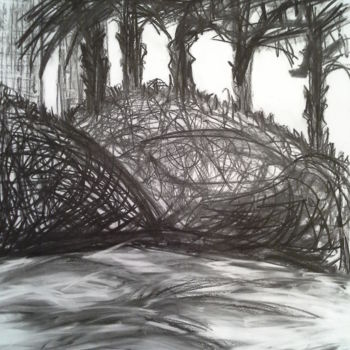 Drawing titled "Fragmente (alese) 11" by Liv Krasting, Original Artwork