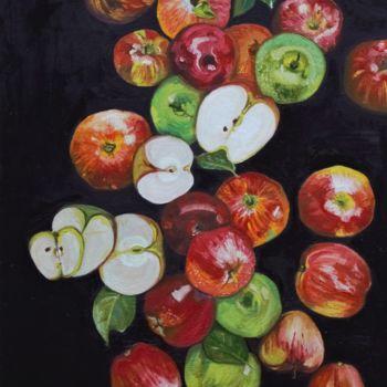 "яблоки" başlıklı Tablo Mariya Vorobyeva tarafından, Orijinal sanat, Petrol