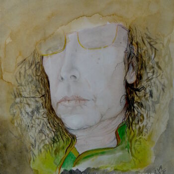 Painting titled "Autoportrait, les r…" by Livia Alessandrini, Original Artwork, Acrylic