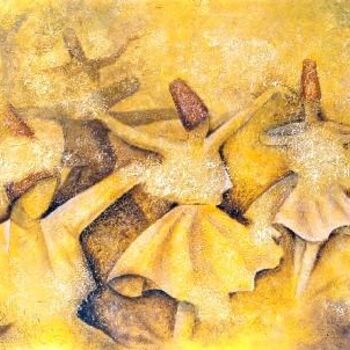 Painting titled "LA DANZA DEL COSMO" by Livia Alessandrini, Original Artwork