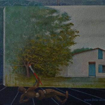 Peinture intitulée "EMMAS OAK TREE" par Livia Alessandrini, Œuvre d'art originale