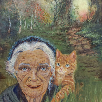 Pintura titulada "La anziana fata" por Livia Canzi, Obra de arte original, Oleo