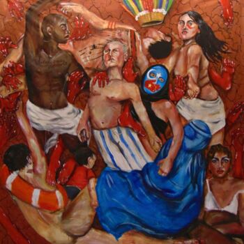 Pittura intitolato "" Il Pregiudizio Un…" da Livia Ramos, Opera d'arte originale, Acrilico