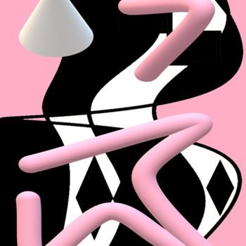 Цифровое искусство под названием "Tubes" - Martina .D., Подлинное произведение искусства, 3D моделирование