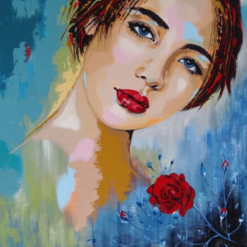 Painting titled "Pure and beauty" by Livien Rózen, Original Artwork, Acrylic