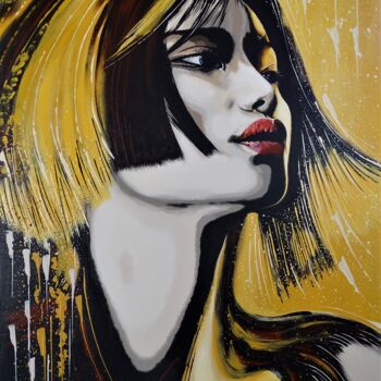 Peinture intitulée "Cleopatra" par Livien Rózen, Œuvre d'art originale, Acrylique