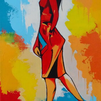 Painting titled "In line with fashio…" by Livien Rózen, Original Artwork, Acrylic