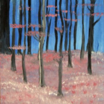 Peinture intitulée "Tree at the start o…" par Suzanne Surber, Œuvre d'art originale, Huile
