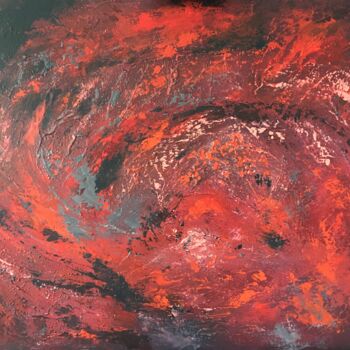 Painting titled "Red Power - When st…" by Living Sparkle, Original Artwork, Acrylic