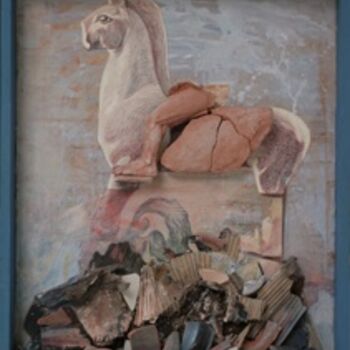 Painting titled "Archaeology:The Thr…" by Liviu Epuras, Original Artwork