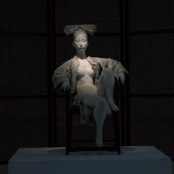 Sculpture titled "堆云 堆雪" by Xiang Qun Li, Original Artwork