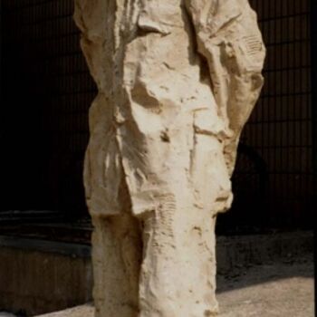 Sculptuur getiteld "巴金" door Xiang Qun Li, Origineel Kunstwerk