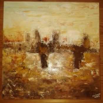 Painting titled "Entre Ciel & Terre" by Liz' Artist, Original Artwork, Acrylic