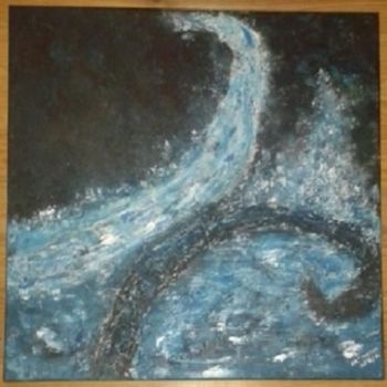 Painting titled "Entre Ciel & Mer" by Liz' Artist, Original Artwork, Acrylic