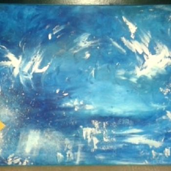 Painting titled "The Blue Brightness" by Liz' Artist, Original Artwork, Acrylic